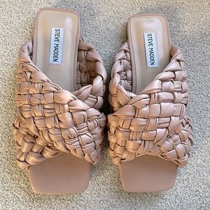 Steve Madden Marina Slide Sandal in Light Brown (Tan)